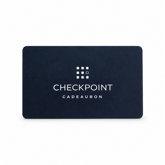 checkpoint cadeaubon op witte achtergrond – fysieke giftcard