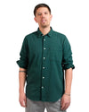 Botanical Green Konga Crinkle Cotton Shirt
