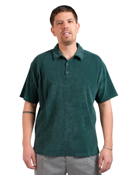 Botanical Green Seaford Terry Polo