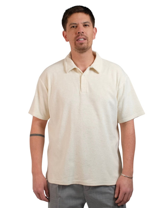 Ecru Seaford Terry Polo