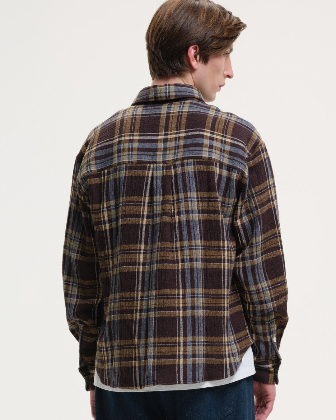 Ruitpatroon Castart Edouard Check Shirt Brown