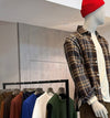 Castart Edouard Check Shirt Brown gecombineerd met cobalt blue bij Checkpoint Mol
