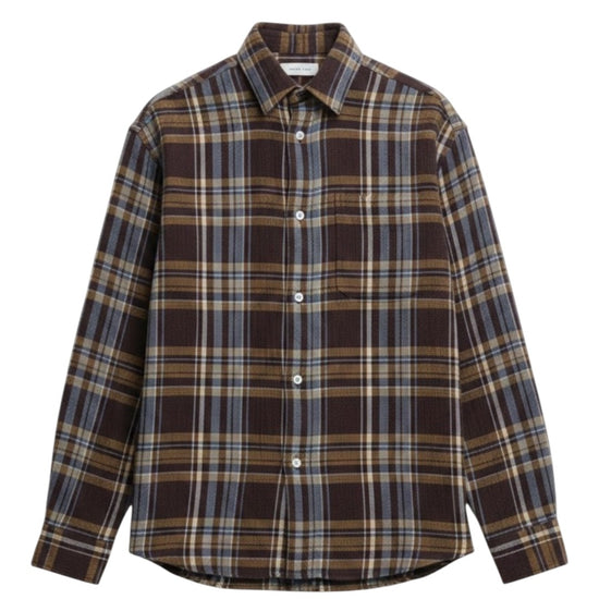 Castart Edouard Boxy Fit Check Shirt Brown