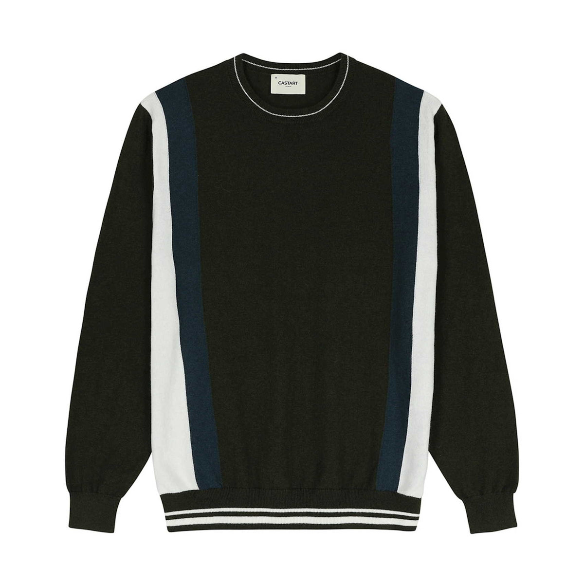 Castart Khaki Lost Valley Wool Pullover – vooraanzicht