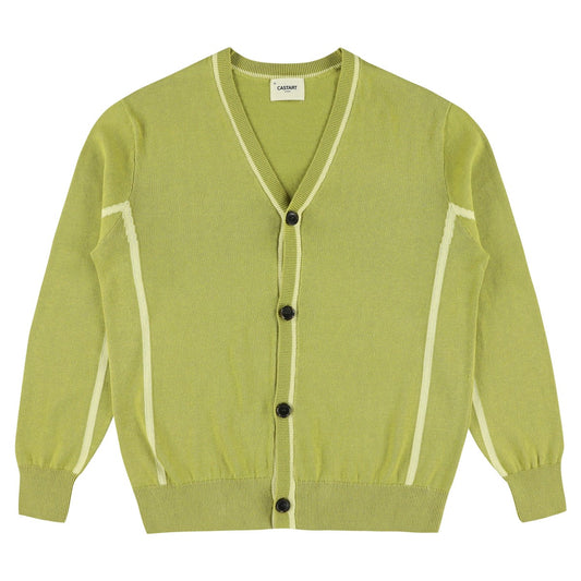 Castart Nude Cotton Linen Cardigan Mustard – productbeeld 1