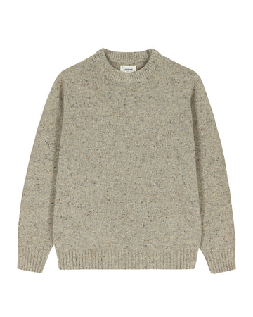 Castart Starry Night Wool Blend Pullover Ecru – vooraanzicht