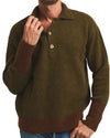 Achterkant Cesar Casier Alfi Baby Alpaca Polo Green Rusty bij Checkpoint Mol