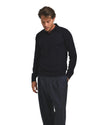 César Casier Amory Merino Wool Polo Navy gedragen