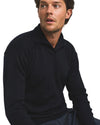 Voorkant Cesar Casier Amory Polo Navy in merinowol