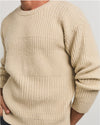 Achterkant Cesar Casier Anwar Baby Camel Oversized Sweater Ecru bij Checkpoint Mol