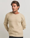 Cesar Casier Anwar Baby Camel Oversized Sweater Ecru bij Checkpoint Mol