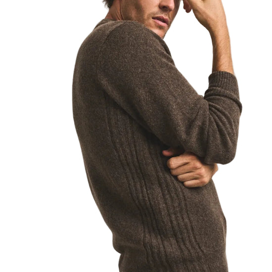 Cesar Casier Cesar Sweater Brown in baby camel wool