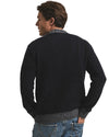 Achterkant Cesar Casier Gstaad Baby Alpaca Sweater Blue bij Checkpoint Mol