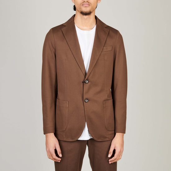 CIRCOLO Bruin Oxford Stretch – vooraanzicht