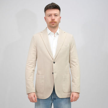 CIRCOLO Giacca Oxford TC coconut TO – vooraanzicht