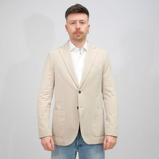 CIRCOLO Giacca Oxford TC coconut TO – vooraanzicht