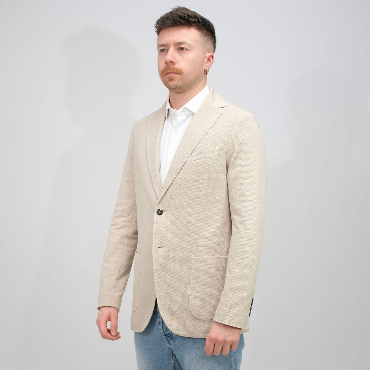 CIRCOLO Giacca Oxford TC coconut TO – productbeeld 2
