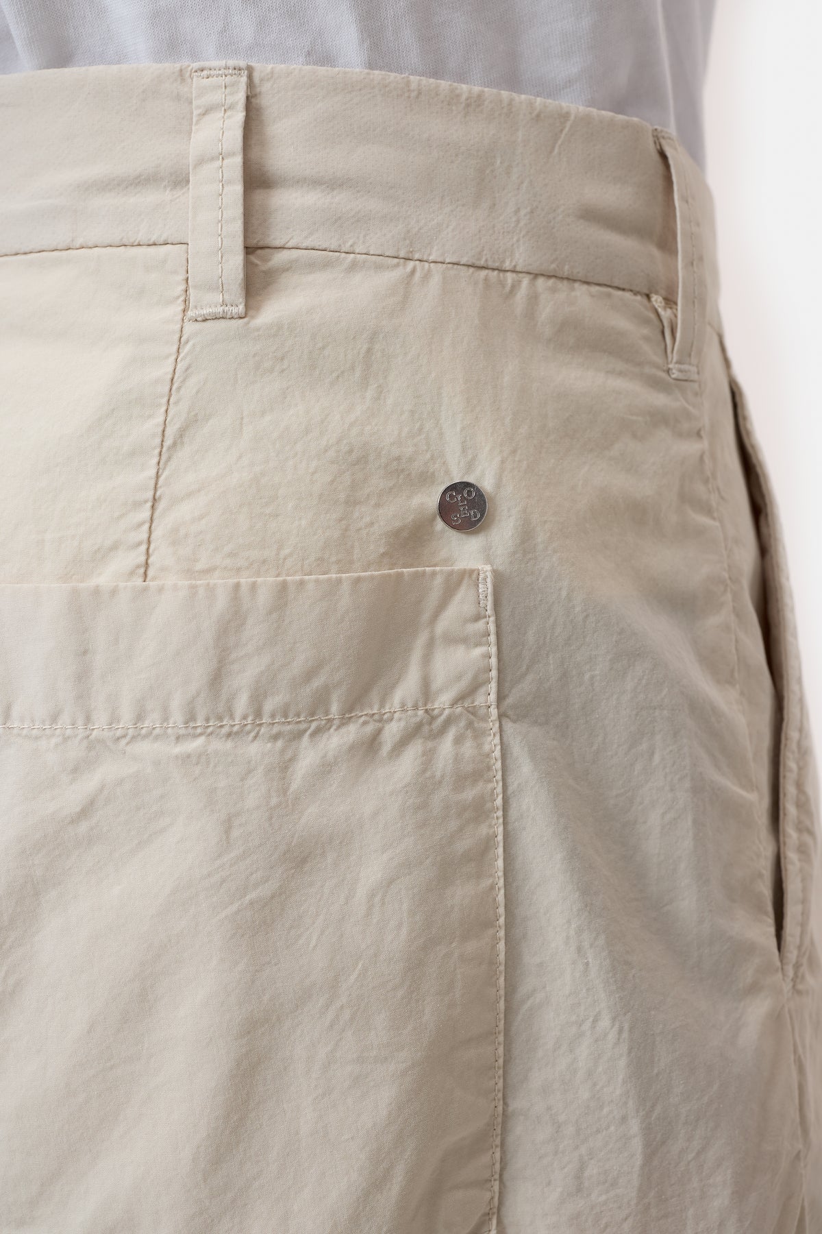 Closed Lime Beige Bloomberg Wide Parachute Coton – productbeeld 3