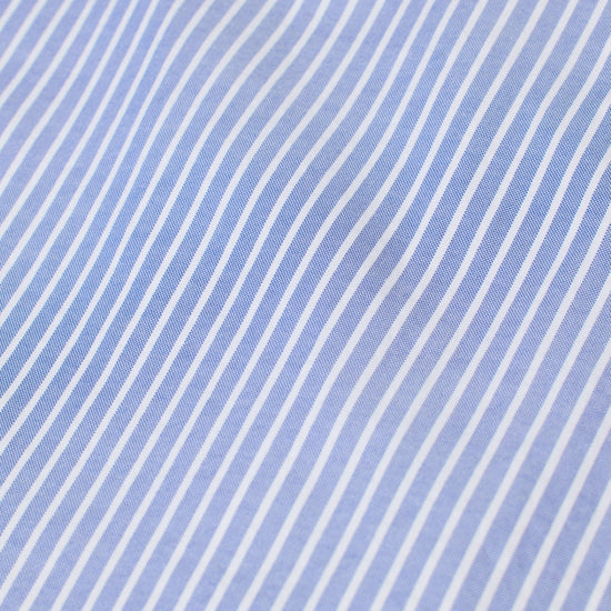 Closed Striped Oxford Shirt Ocean Blue – productbeeld 4