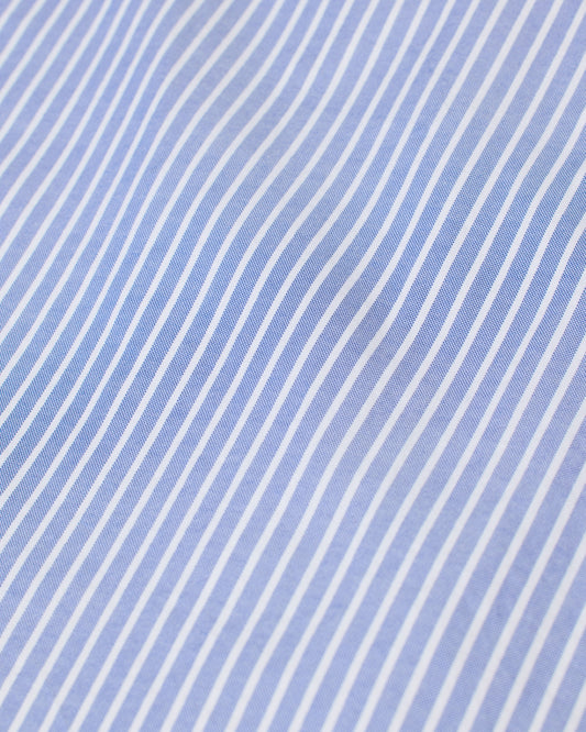 Closed Striped Oxford Shirt Ocean Blue – productbeeld 4