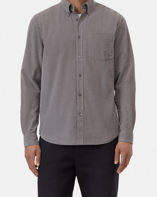 Closed Led Grey Fine Corduroy Shirt – productbeeld 2