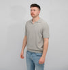 Closed Knitted Polo Cloud Grey – productbeeld 2
