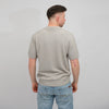 Closed Knitted Polo Cloud Grey – productbeeld 3