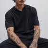 Closed Knitted Polo Black – productbeeld 2