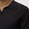Closed Knitted Polo Black – productbeeld 4