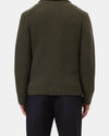 Closed Marsh Green Wool Scarf Collar Cardigan – productbeeld 4