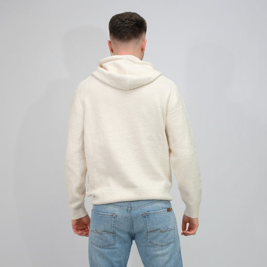 CLOSED Knitted Bouclé Hoodie Ivory – productbeeld 4