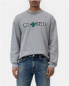 Closed Printed Logo Organic Cotton Sweater Light Grey Melange productfoto 2