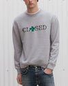 Closed Printed Logo Organic Cotton Sweater Light Grey Melange productfoto 5