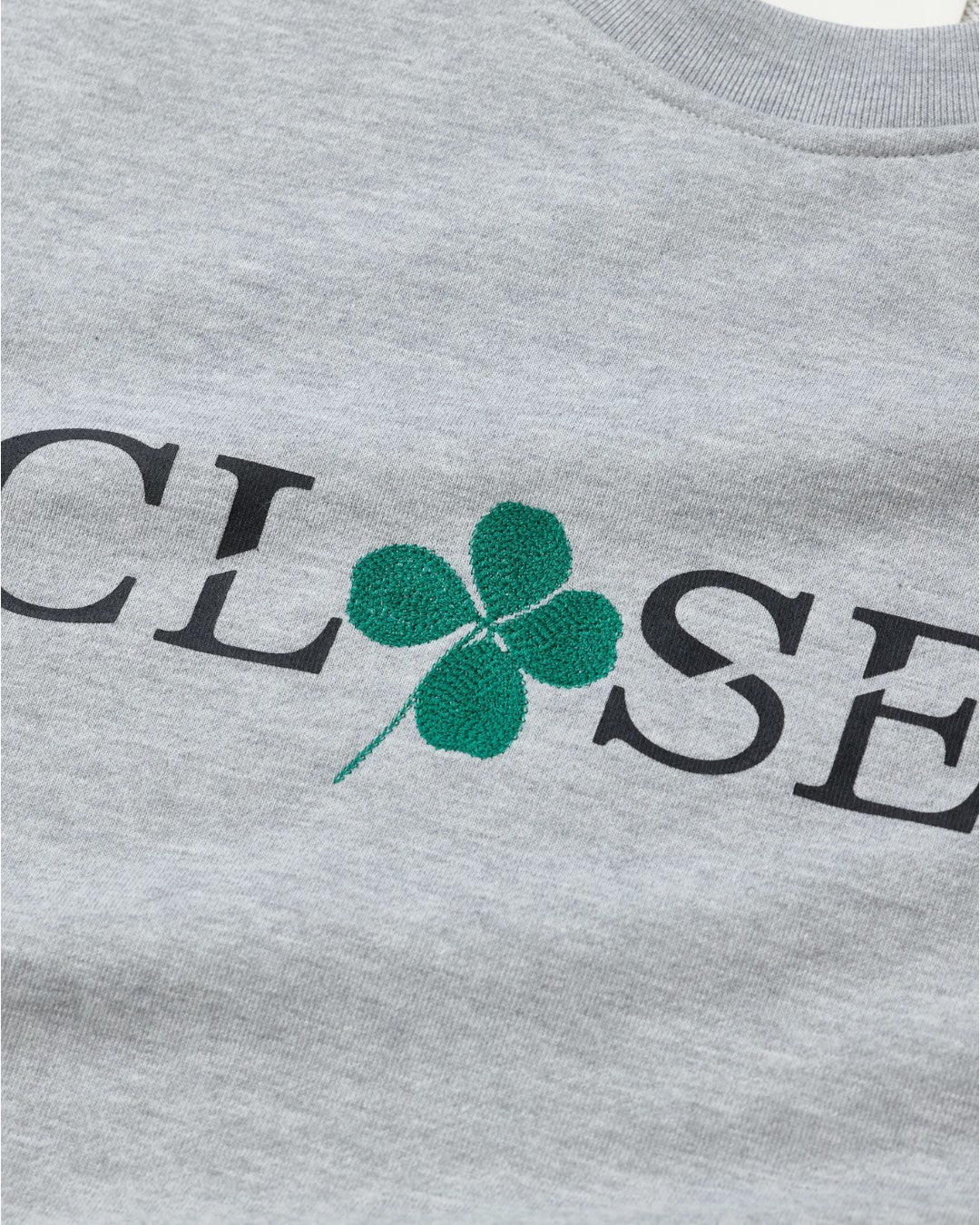 Closed Printed Logo Organic Cotton Sweater Light Grey Melange productfoto 6