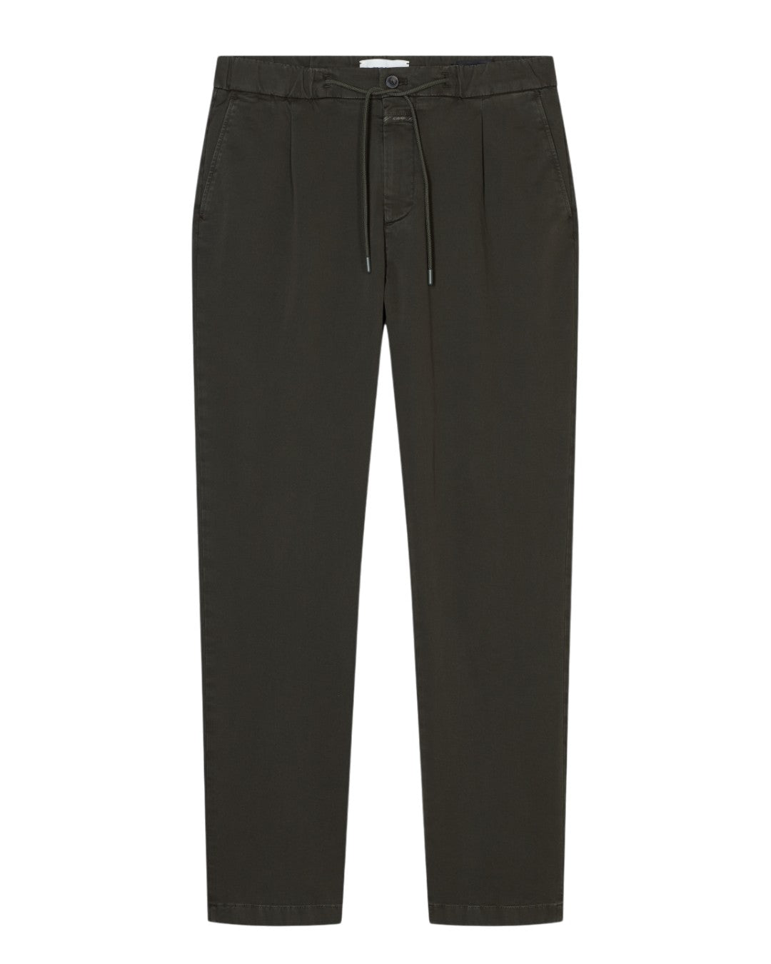 Closed Vigo Tapered Cotton Broek Dark Olive Green productfoto 1