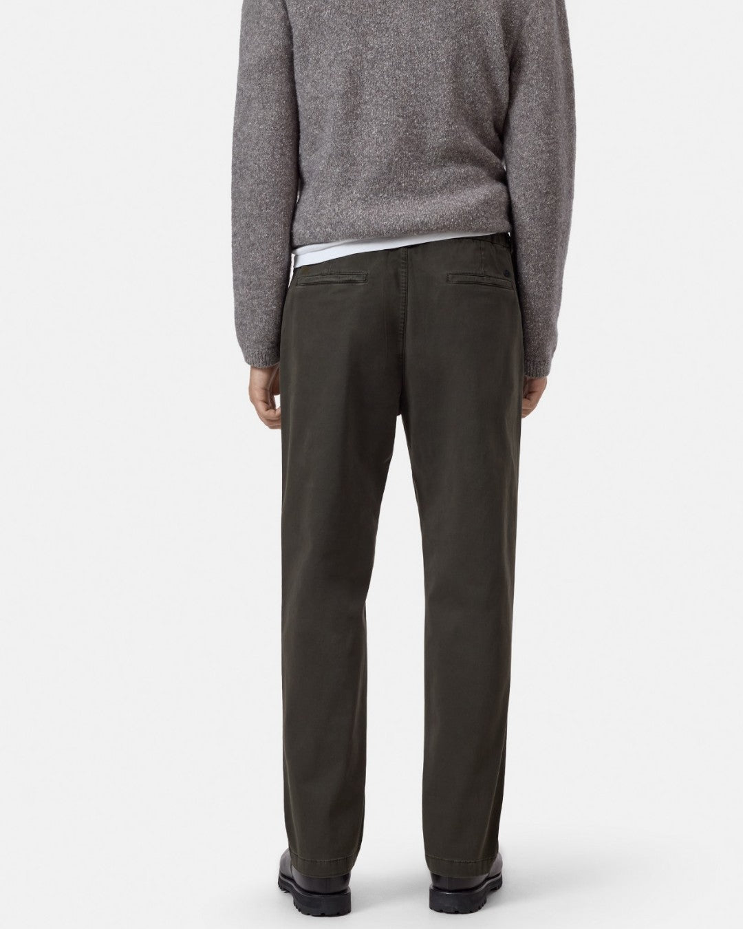 Closed Vigo Tapered Cotton Broek Dark Olive Green productfoto 3