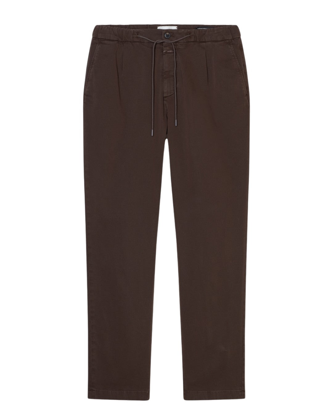 Closed Vigo Tapered Cotton Broek Espresso Brown productfoto 1
