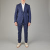 CORNELIANI Mid Blu Vichy Structured – vooraanzicht