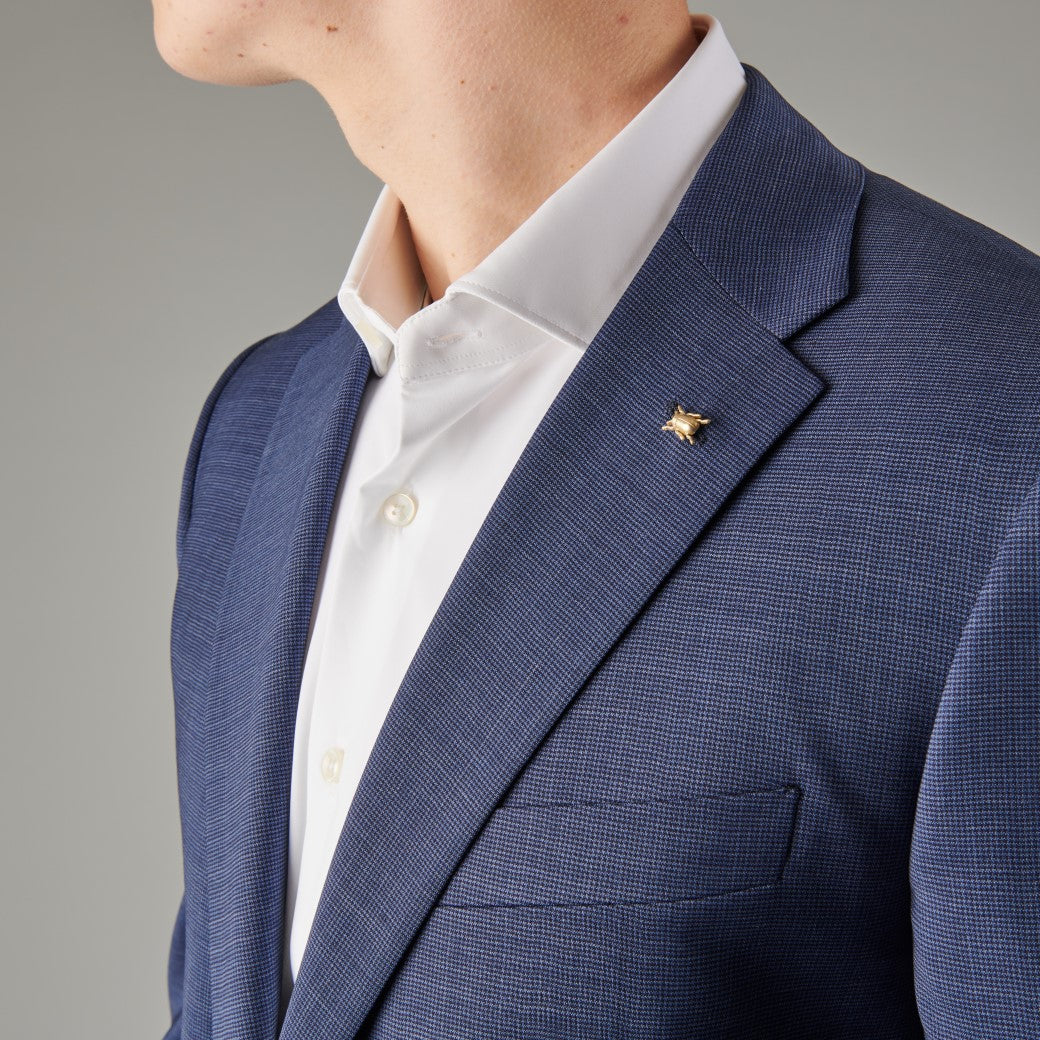 CORNELIANI Mid Blu Vichy Structured – productbeeld 2