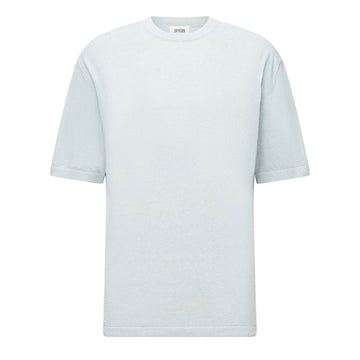 DRYKORN Derico Cotton Knit T-shirt Grey Blue Melange – productfoto 1 – Checkpoint Mol
