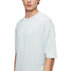 DRYKORN Derico Cotton Knit T-shirt Grey Blue Melange – productfoto 4 – Checkpoint Mol