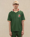 Le Polo D Hibiscus Dark Green