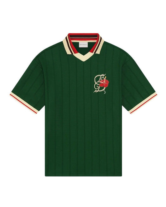 Le Polo D Hibiscus Dark Green