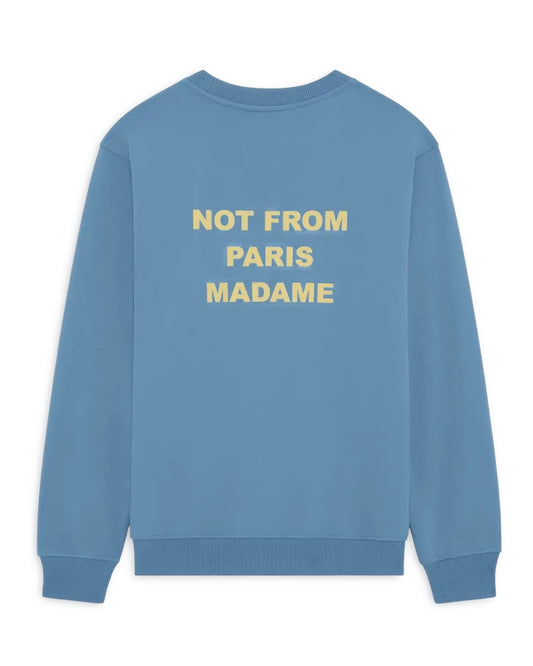Le Sweatshirt Slogan Atlantic Blue