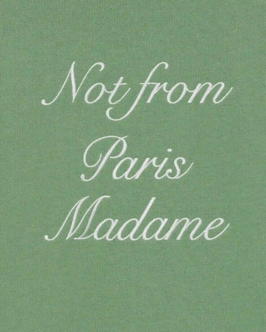 Le T-Shirt Slogan Calligraphy Light Green