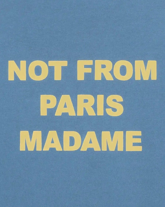 Drôle de Monsieur Le Sweatshirt Slogan Atlantic Blue