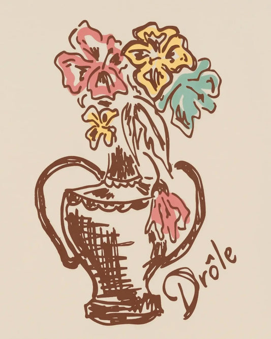 Drôle de Monsieur Le T-shirt Vase Havana Sand
