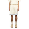 Drôle de Monsieur Embroidered Piqué Cotton Shorts Off White – productbeeld 2