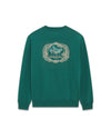 Drôle de Monsieur Plateau Embroidered Sweatshirt Dark Green – productbeeld 1 – tweede live productrecord