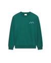 Drôle de Monsieur Plateau Embroidered Sweatshirt Dark Green – productbeeld 3 – tweede live productrecord